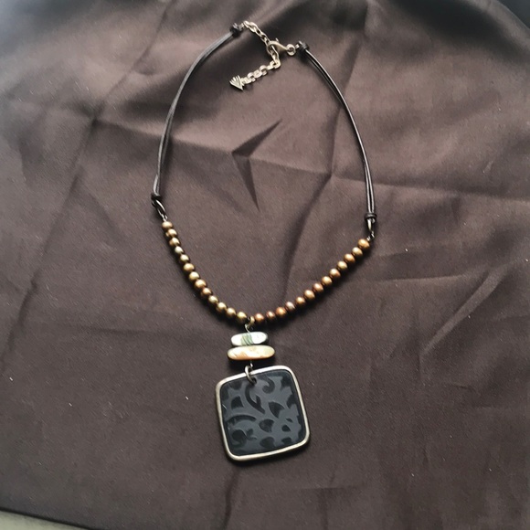 Silpada Jewelry - Silpada bronze pearl etched necklace Silpada Jewelry - Silpada bronze pearl etched necklace